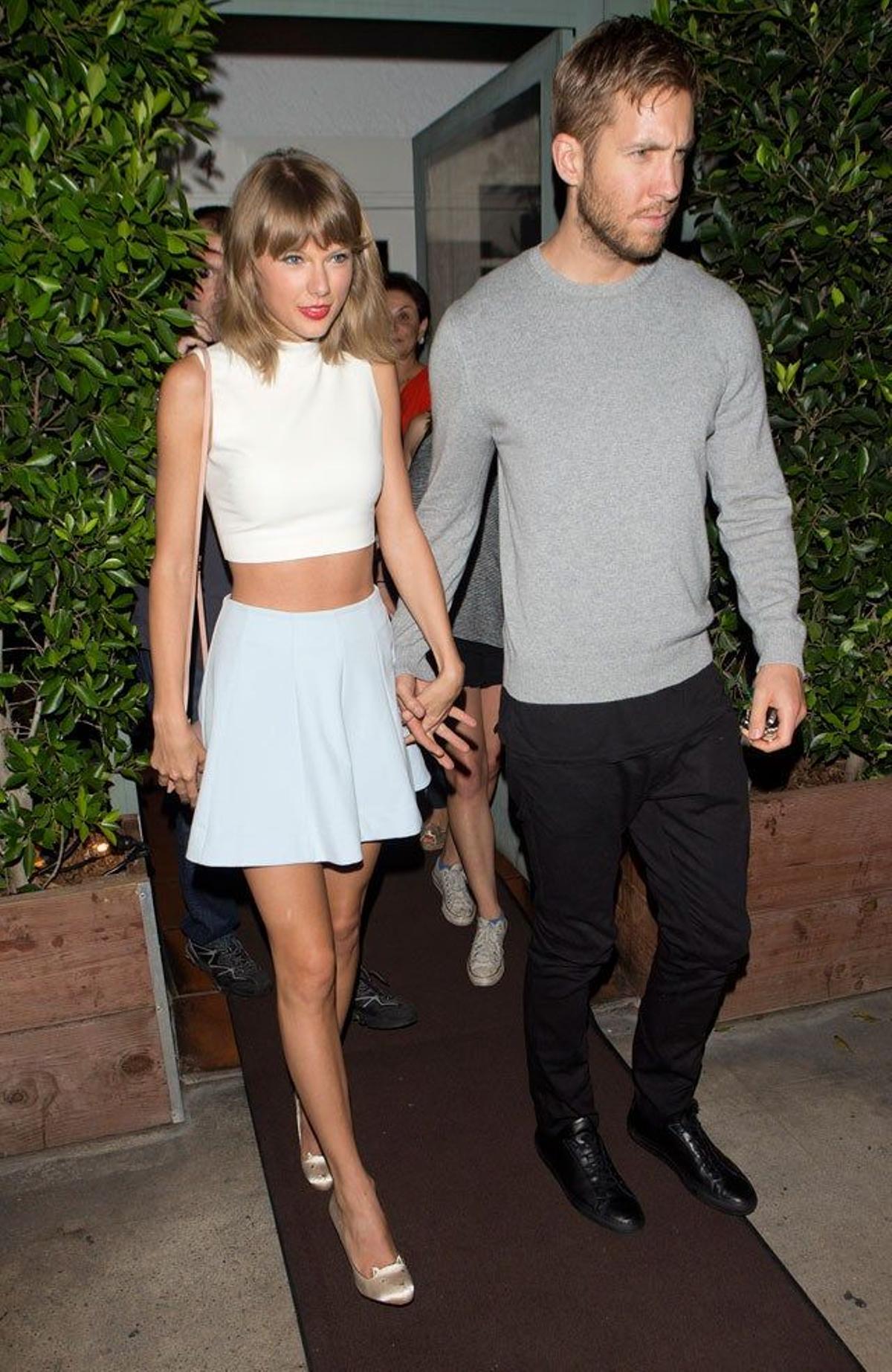 Taylor Swift y Calvin Harris disfrutaron de una romántica cena en Hollywood