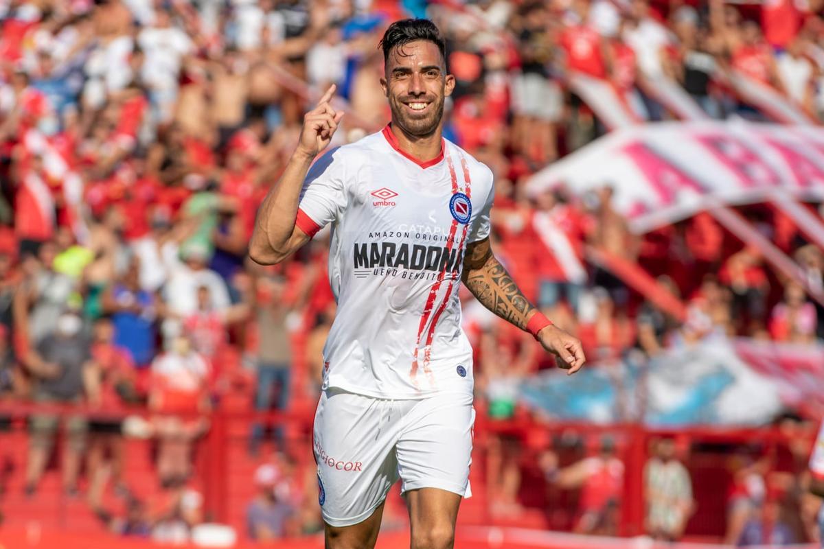 Gabriel Ávalos, delantero paraguayo de Argentinos Juniors.