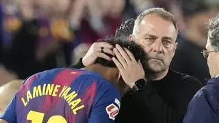 Flick tranquiliza con Lamine: viajará a Valencia y espera que pueda jugar