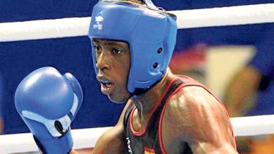 Sissokho, durante un combate del preolímpico en Venezuela.