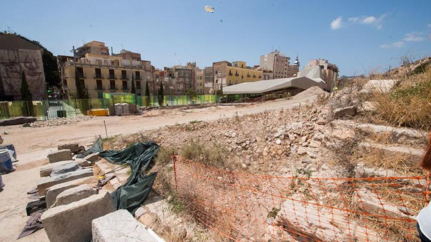 Imagen de las excavaciones en el barrio del Foro de El Molinete .