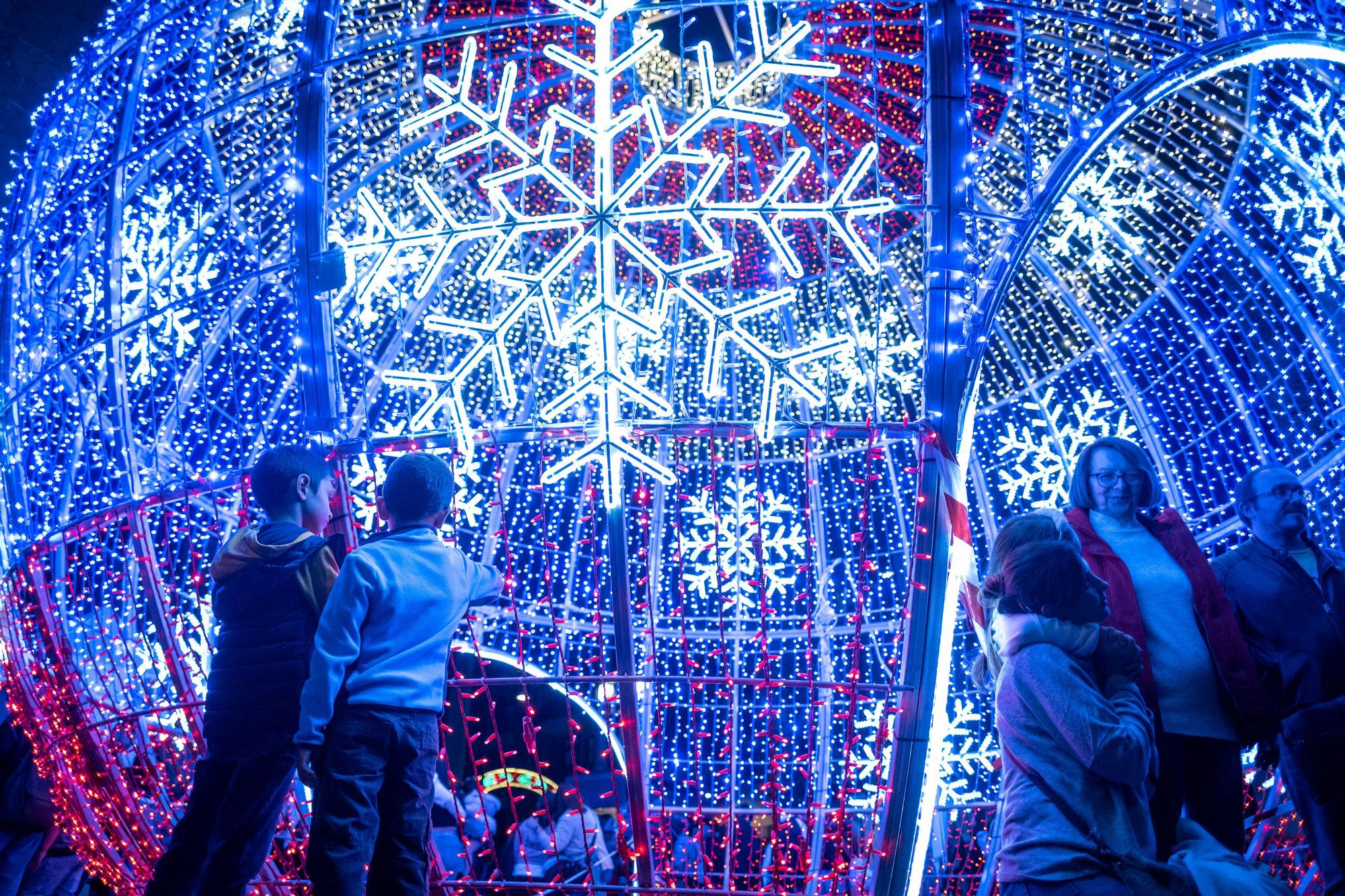 Encendido de la decoración navideña en La Laguna