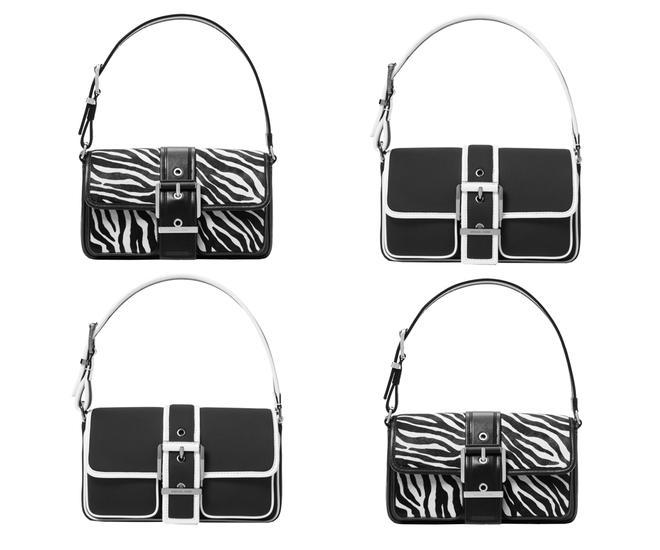 Bolso Colby mediano en neopreno (350€) y en Zebra (395€) de MICHAEL Michael Kors.