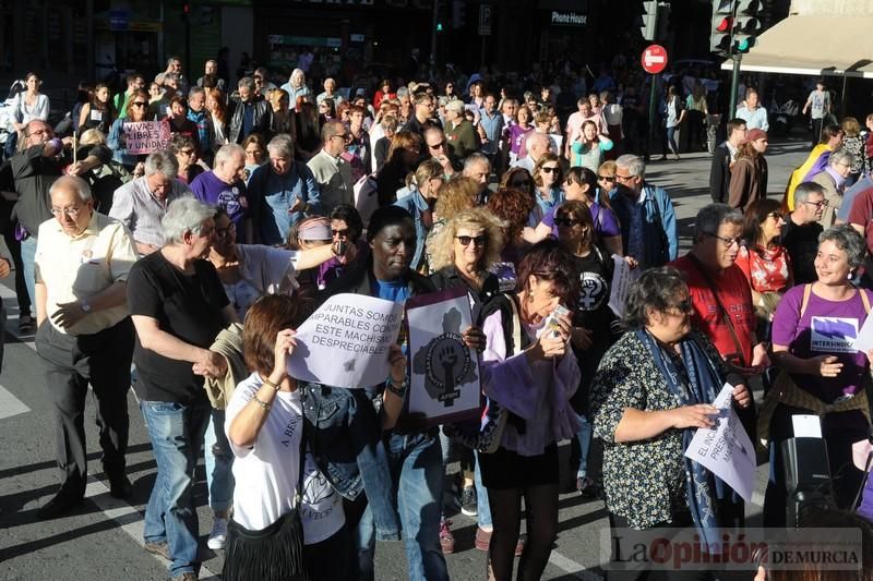 Manifestación contra la violencia patriarcal en Murcia