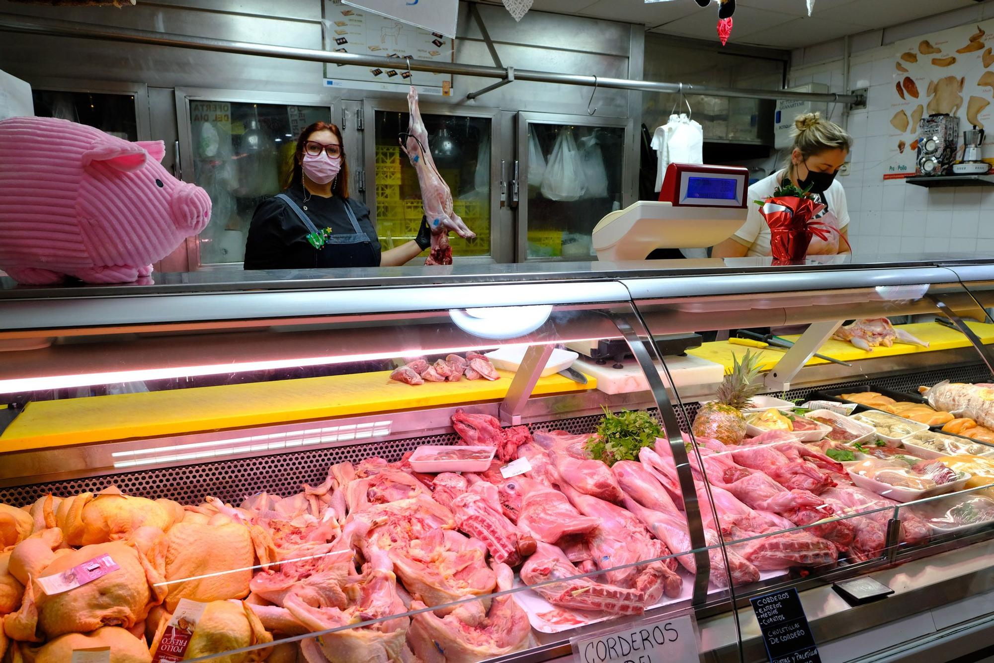 Compras para la cena de Nochebuena en el Mercado Central de Las Palmas de Gran Canaria