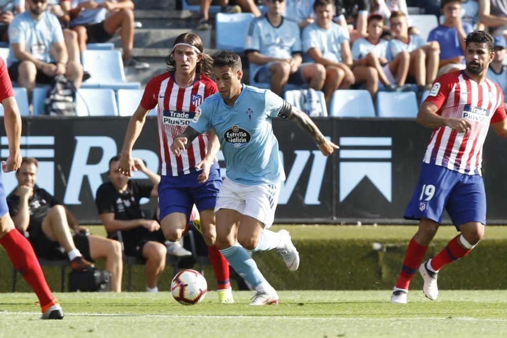 Intensidad a flor de piel en el duelo entre celestes y rojiblancos en el estadio de Balaídos.