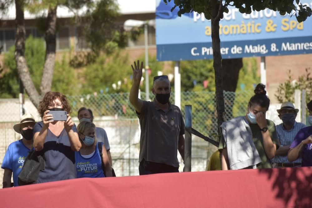 L'acte de la Diada 2020 a Manresa, en fotos