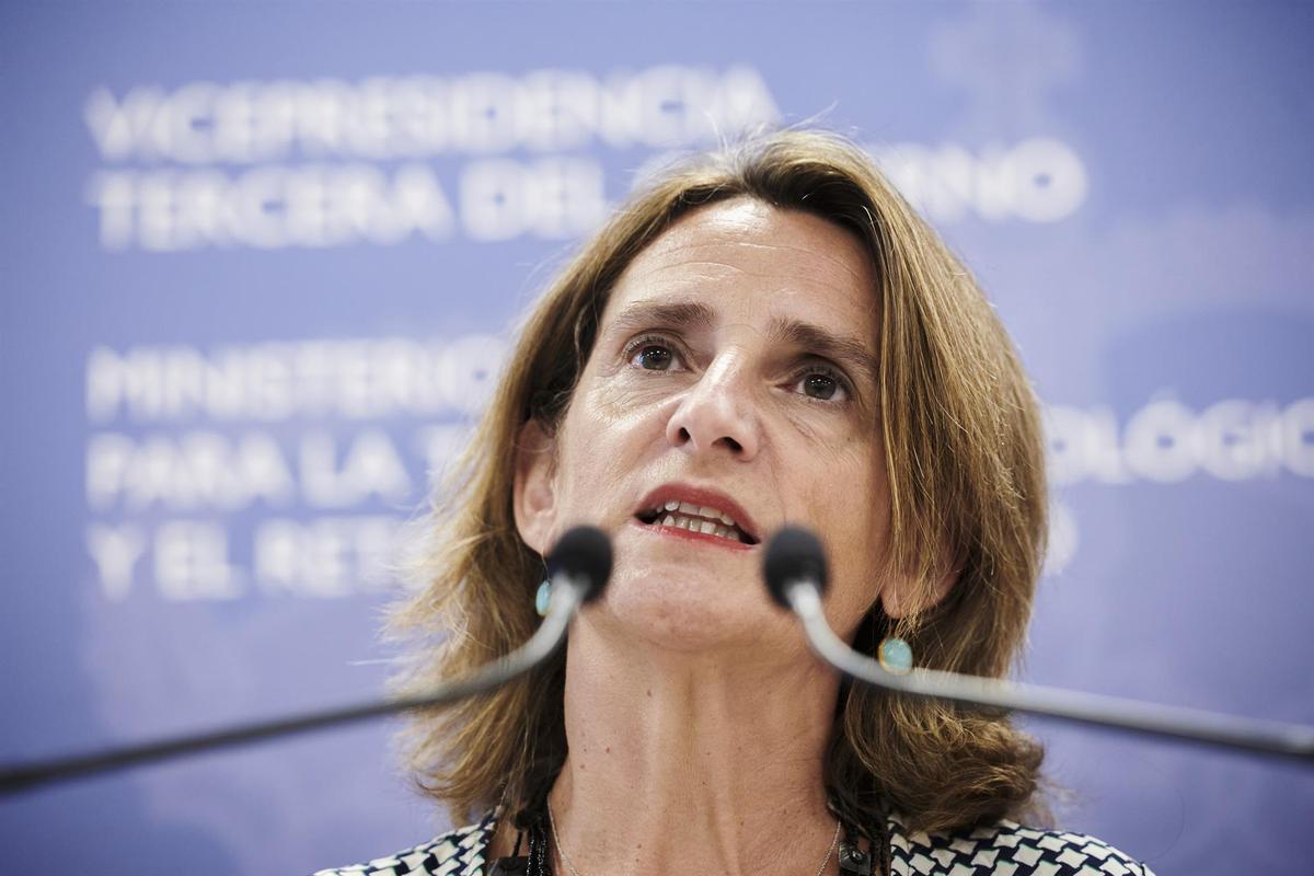La vicepresidenta y ministra para la Transición Ecológica, Teresa Ribera.
