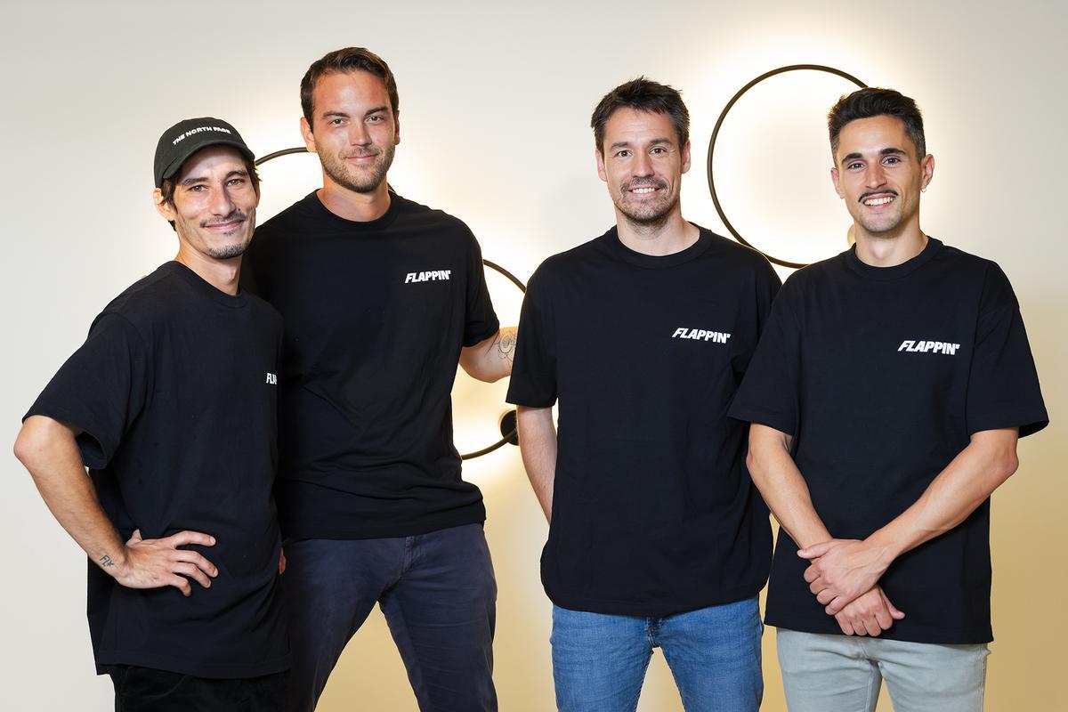 Pol Clavell, Sergi Vila, Marc Teixidor y Ferran García, cofundadores de Flappin