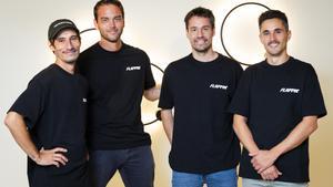 Pol Clavell, Sergi Vila, Marc Teixidor y Ferran García, cofundadores de Flappin