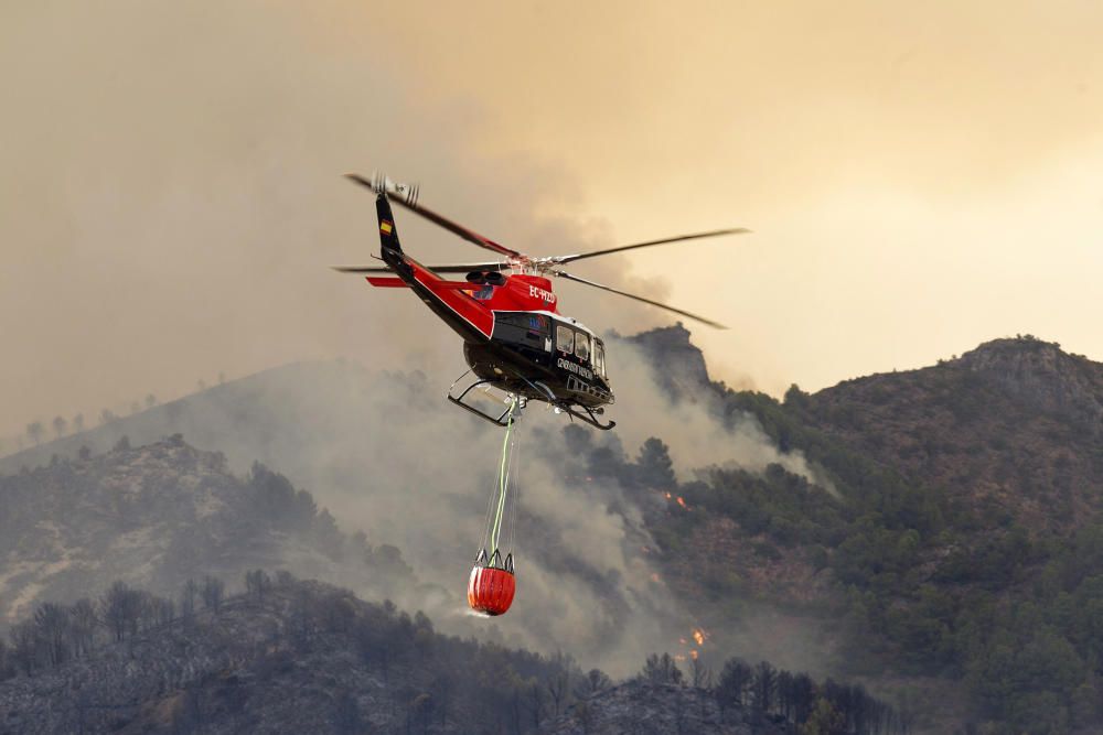 Imagen del incendio de Artana