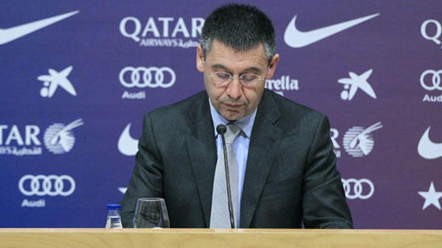 El presidente del Barcelona, Josep Maria Bartomeu