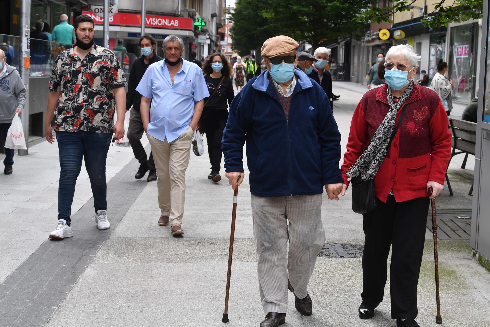 Los coruñeses eligen mascarilla