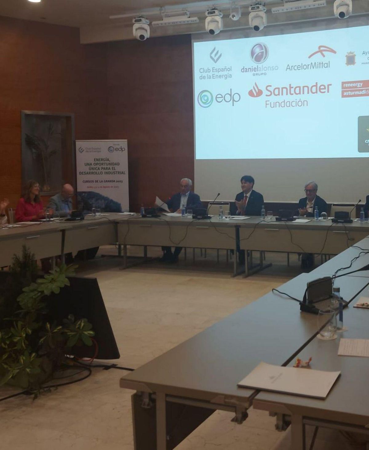 Un momento de la clausura de las jornadas de innovación.