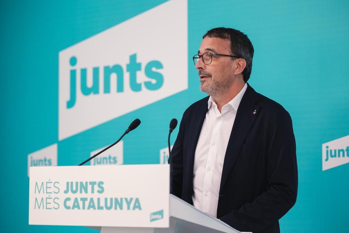 Josep Rius, portavoz de Junts per Catalunya