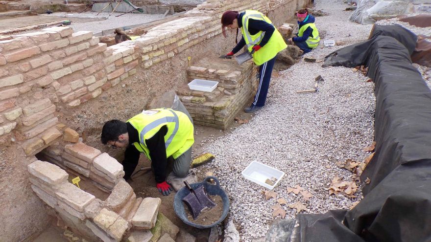Excavación del grupo de Arqueología y Patrimonio del Mediterráneo Occidental de la UMU, junto con investigadores de la Universidad de Granada, Évora (Portugal) y Borgoña (Francia)