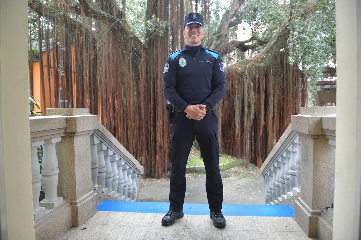 Juan Puente, agente de la policía local de A Coruña