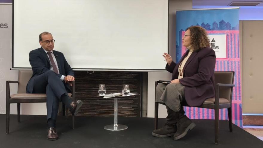 Vídeo | Un momento del encuentro con el alcalde de Cáceres