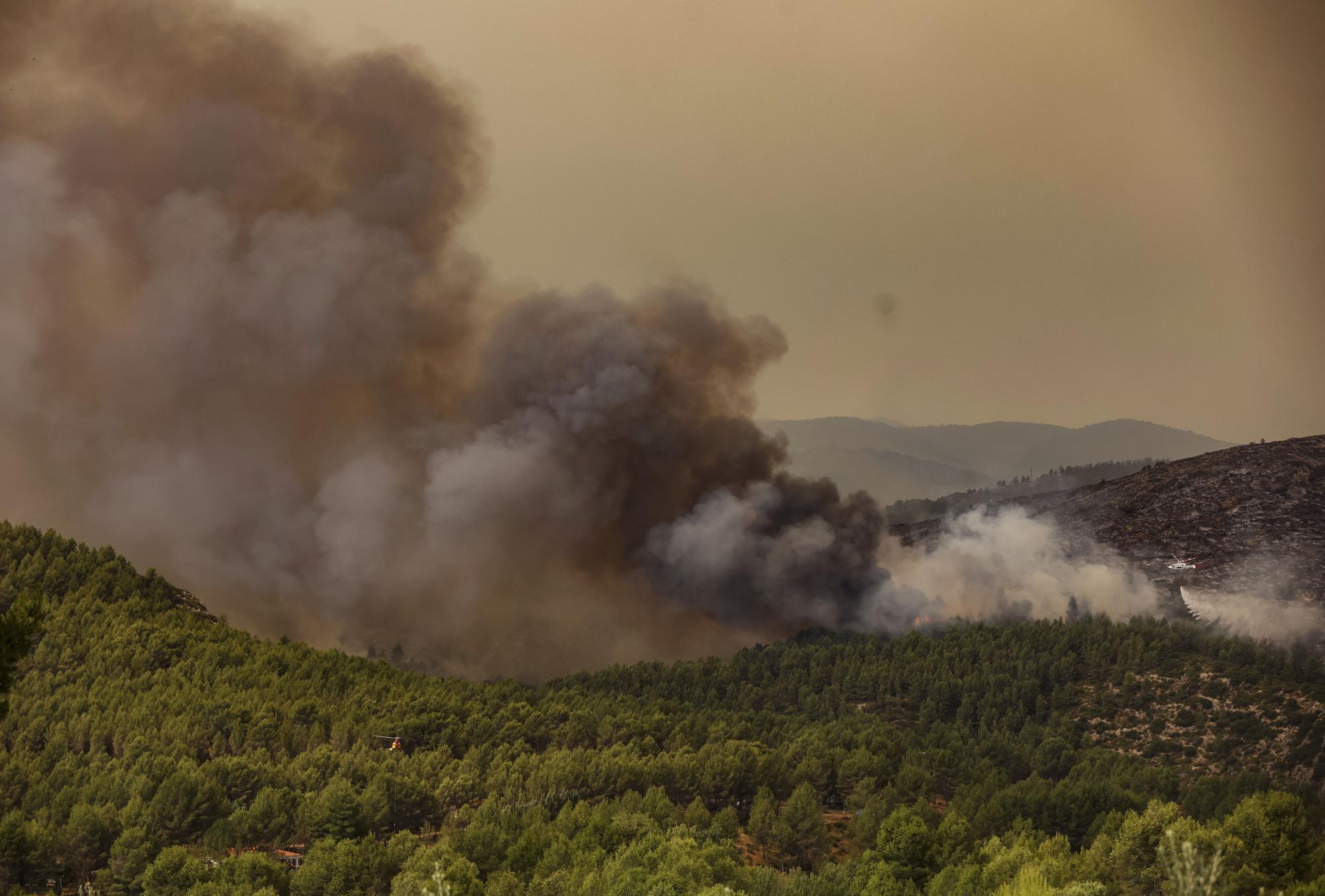 Desoladoras imágenes del incendio de Bejís