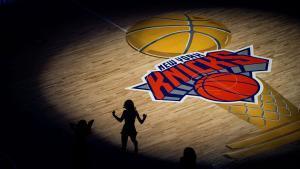 NEW YORK, NEW YORK - JUNE 05: Madison Square Garden hosts a watch party for for Game 2 of the NBA Finals between the New York Knicks and the San Antonio Spurs on June 05, 2026 in New York City. Angelina Katsanis/Getty Images/AFP (Photo by Angelina Katsanis / GETTY IMAGES NORTH AMERICA / Getty Images via AFP)