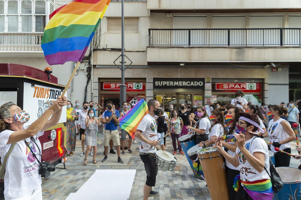 Marcha del colectivo LGTBI+ en Cartagena.