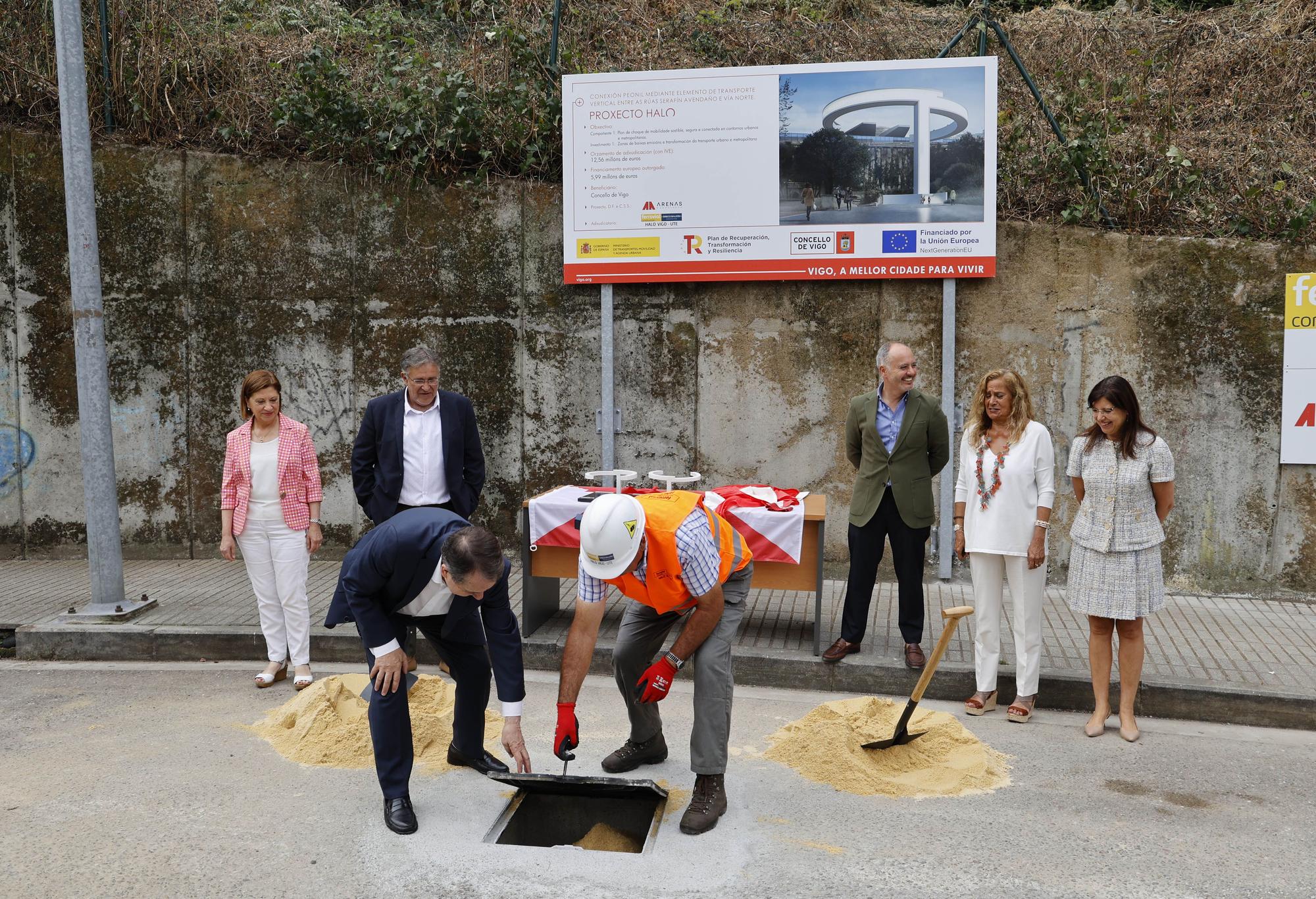 El ascensor HALO entre García Barbón y Vialia ya tiene su primera piedra