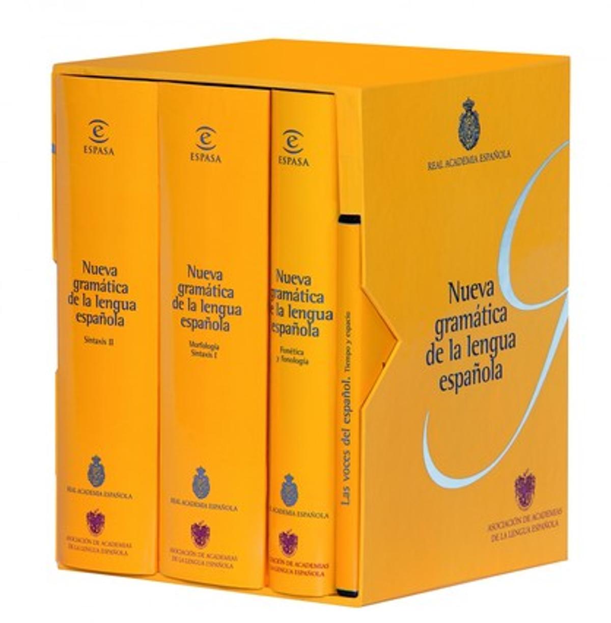 La ’Nueva gramàtica de la lengua española’ que la Real Academia Española ha completat amb aquest tercer volum dedicat a la ’Fonética y Fonología’ i acompanyat d’un DVD. La ’Nueva gramàtica de la lengua española’ que la Real Academia Española ha completat amb aquest tercer volum dedicat a la ’Fonética y Fonología’ i acompanyat d’un DVD.