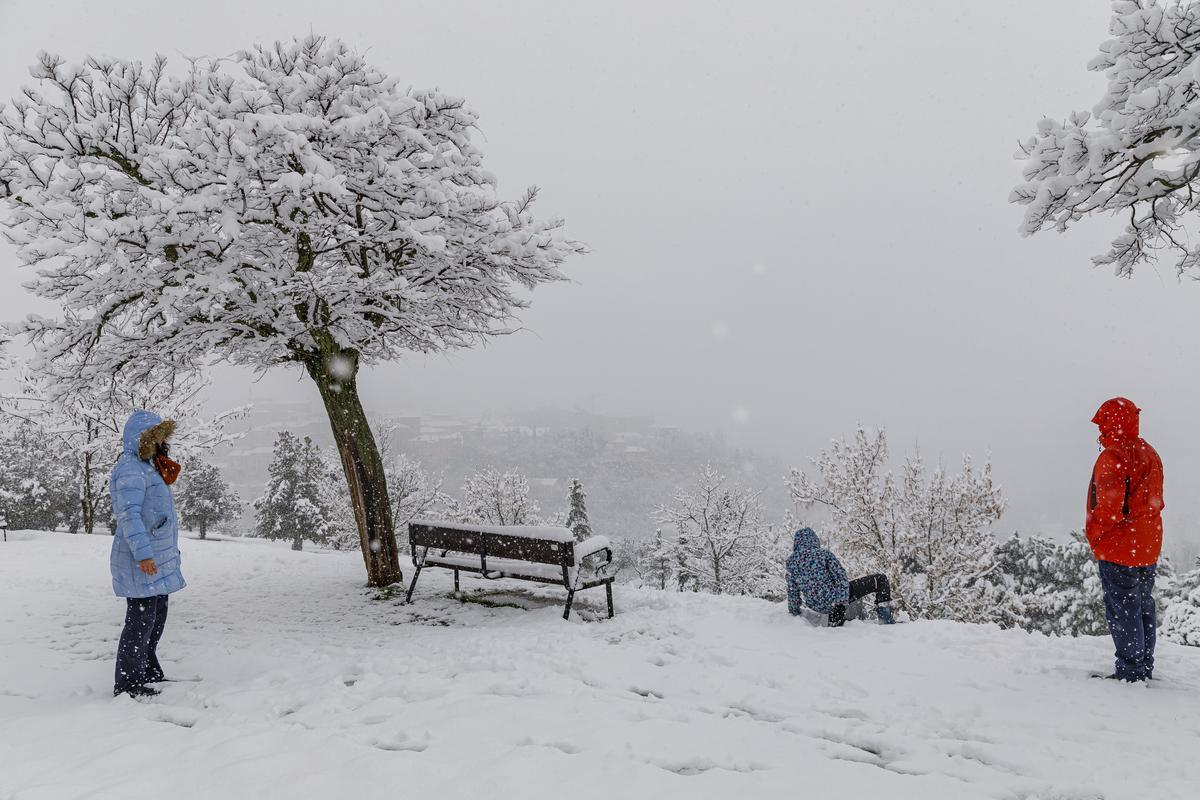 La nevada en Segovia