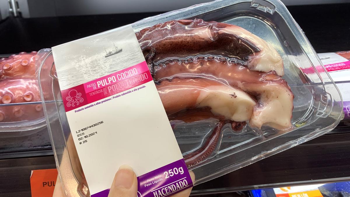 Así es la receta tradicional del pulpo de Mercadona