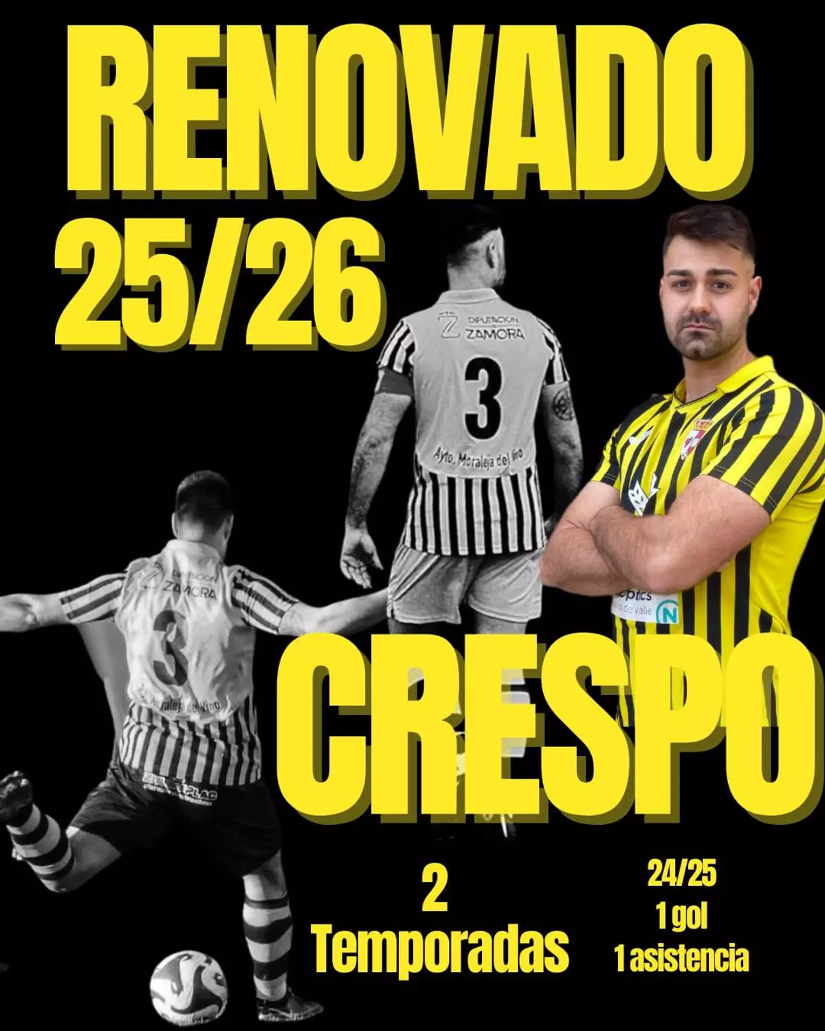 Crespo y Héctor renuevan con el CD Moraleja
