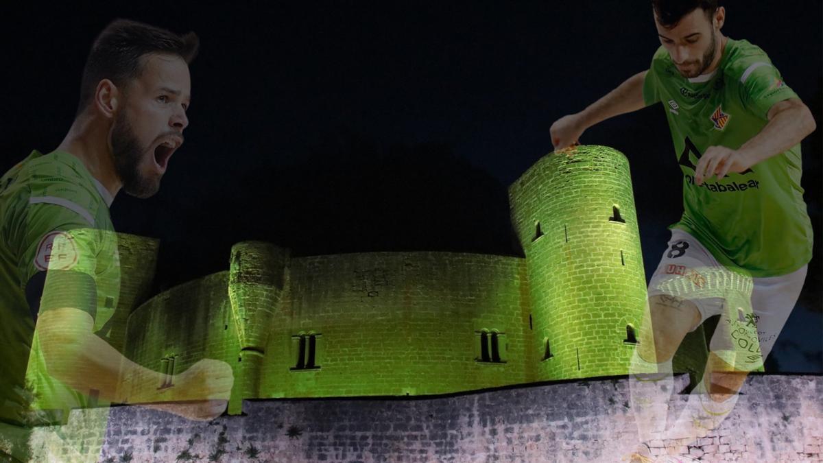 El Castell de Bellver se teñirá esta noche de verde para animar al Palma Futsal.