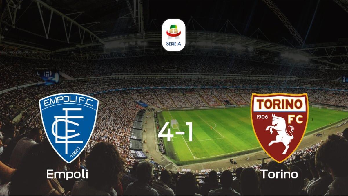 El Empoli golea 4-1 en el Carlo Castellani al Torino