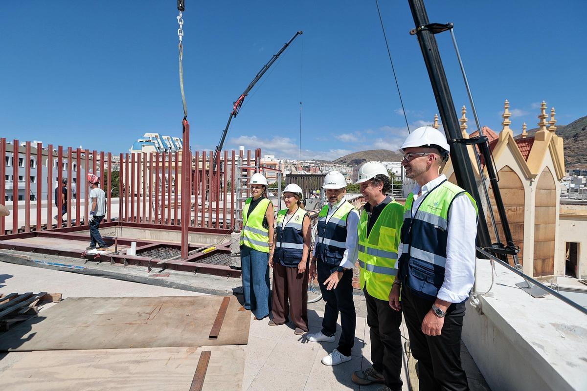 Visita a las obras del Viera y Clavijo Visita a las obras del Viera y Clavijo