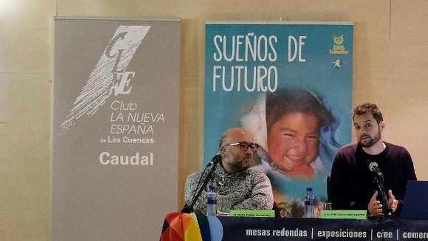 Alfonso Pombo y Guillermo Santander, durante la charla.