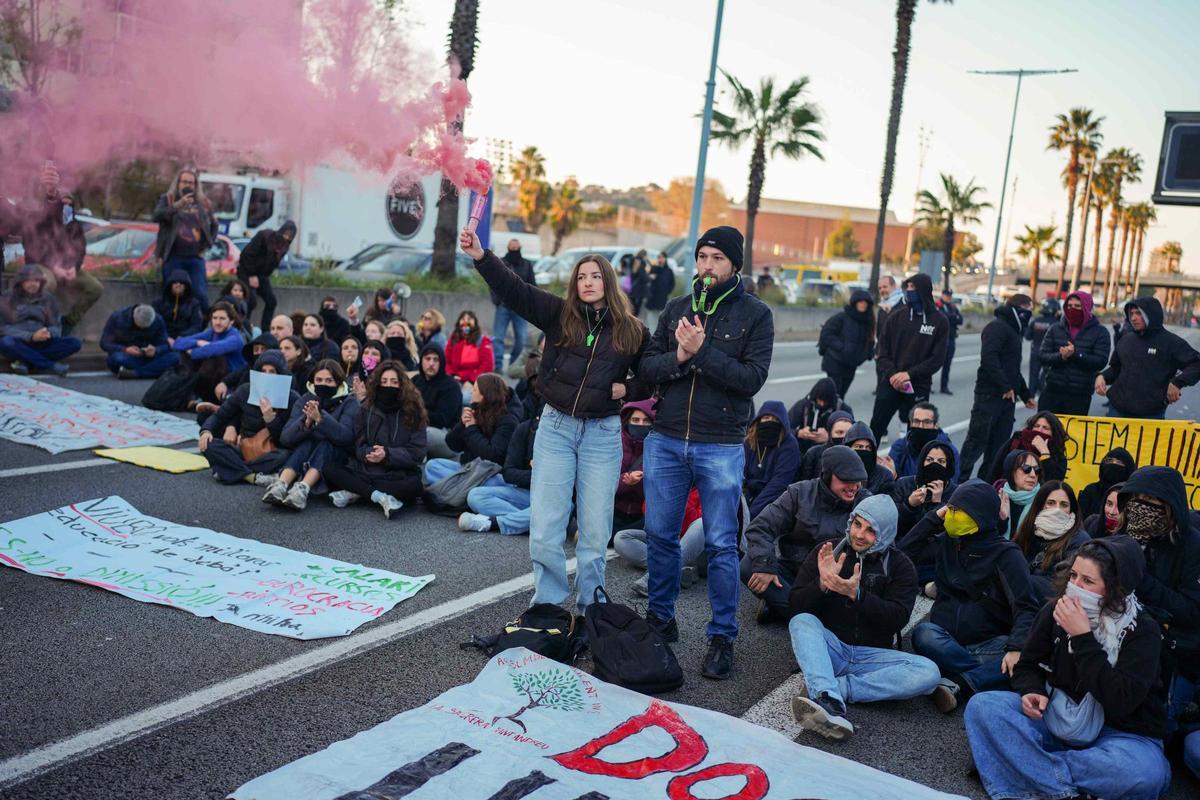 Les imatges del cinquè dia de vaga dels docents