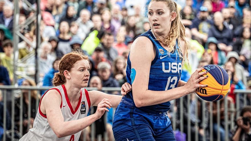 Lauren Cox, en el partido de Estados Unidos ante Canadá