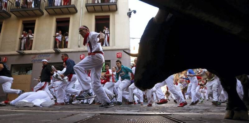 Penúltimo encierro de las fiestas de San Fermín