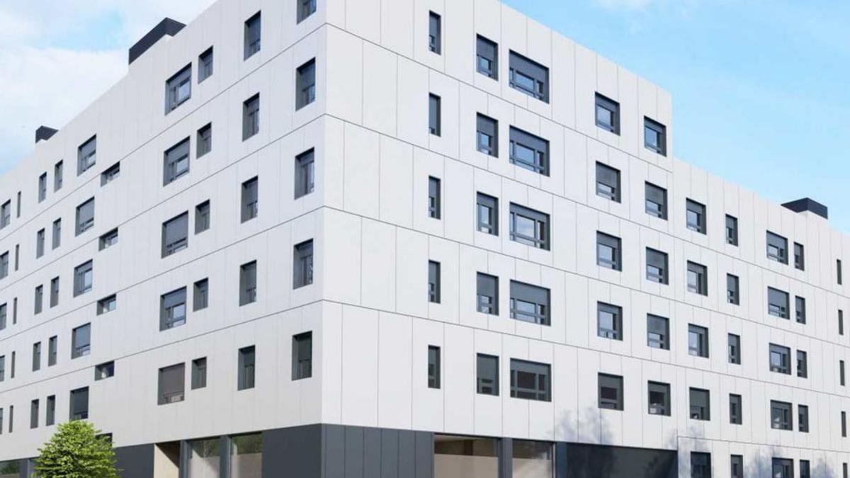 Uno de los edificios proyectados. | Galivivienda