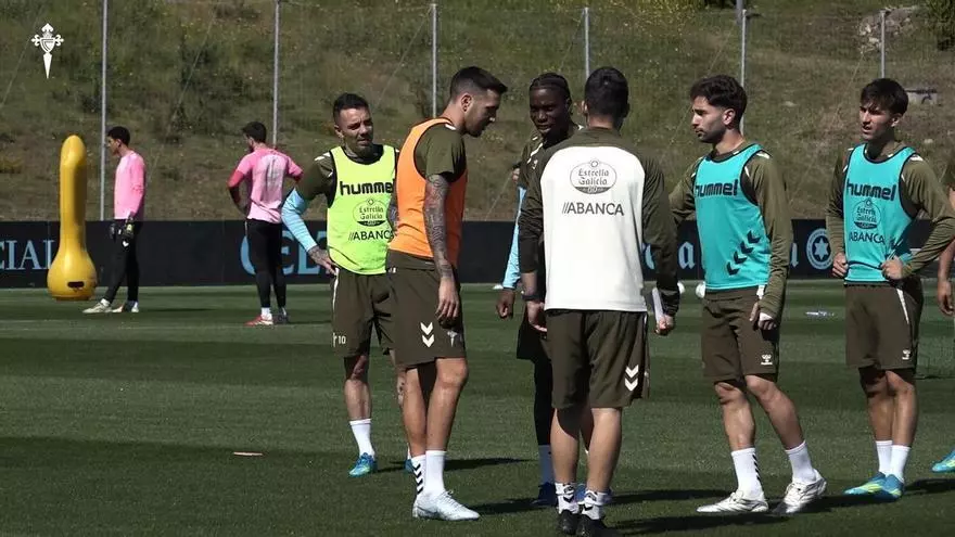Entrenamiento del Celta en la Cidade Deportiva Afouteza