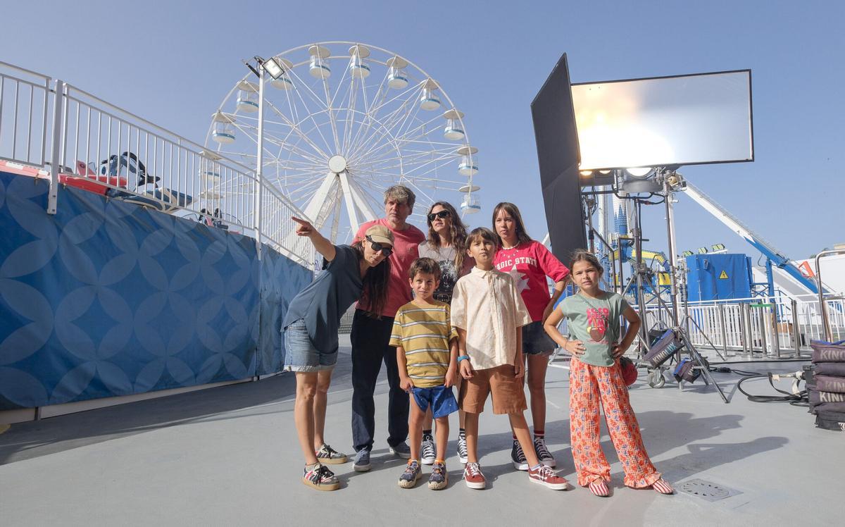 Rodaje de 'Menudas vacaciones' con Salva Reina y Amaia Salamanca