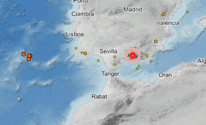 Un terremoto de magnitud 3,6 sorprende a Granada