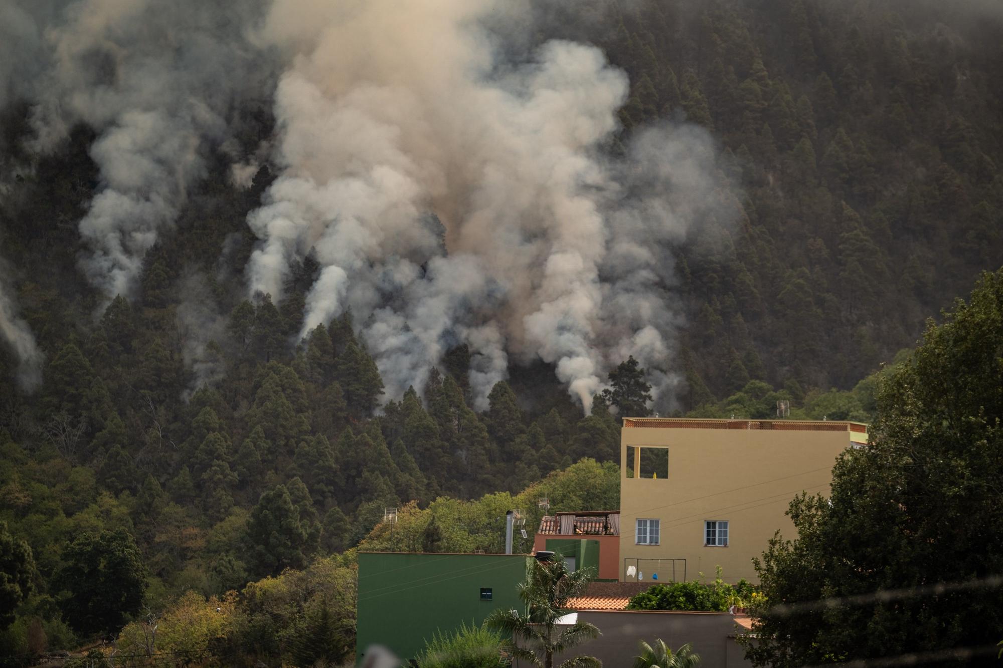 Evolución del incendio en Tenerife