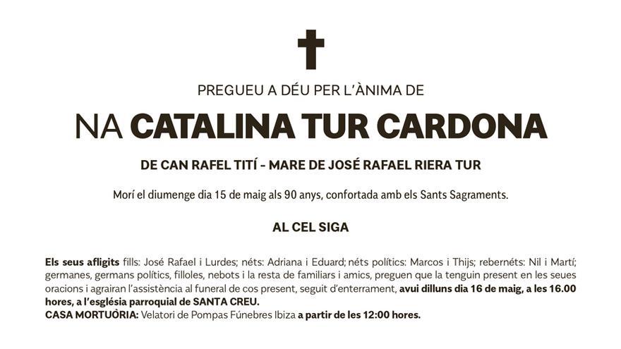 Esquela Catalina Tur Cardona