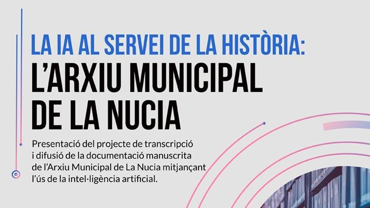 Se presentará el proyecto para implementar la “IA en el archivo histórico” Pie de Foto: Documento fundacional de La Nucía