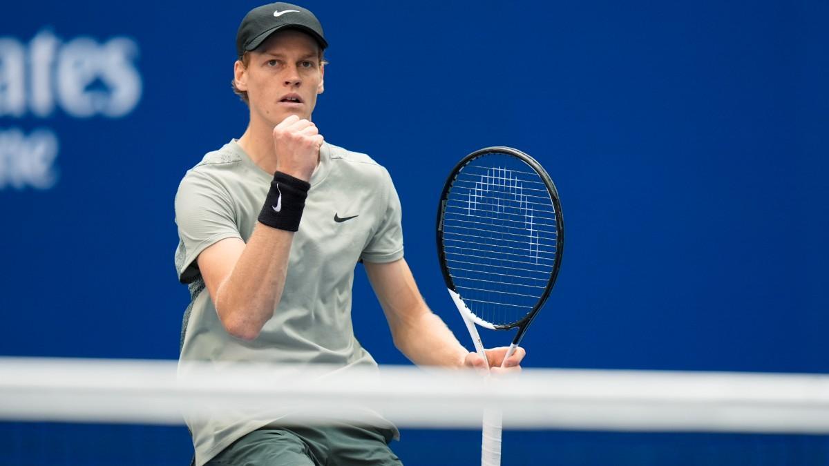 Jannik Sinner celebra un punto durante la final del US Open 2024