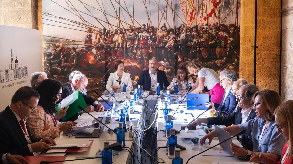 El jurado de los premios Jaume I, esta mañana.