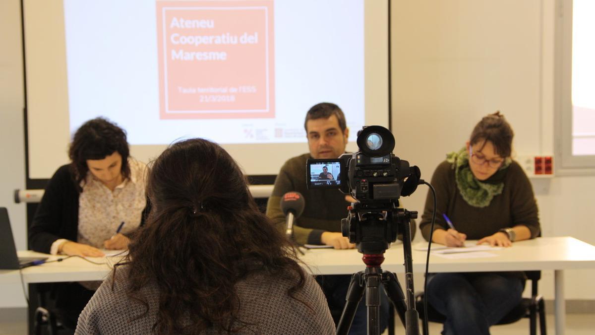 Un momento de la primera mesa territorial de economía social.