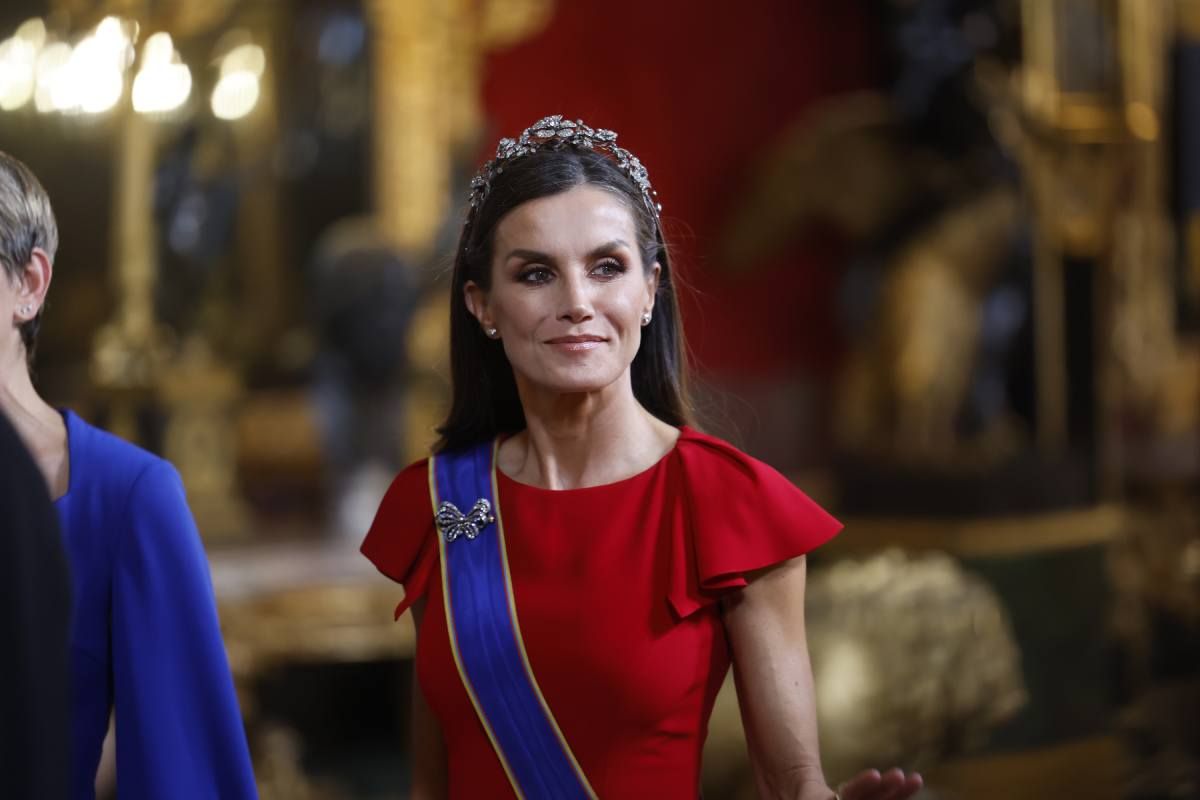 Reina Letizia en la cena de gala