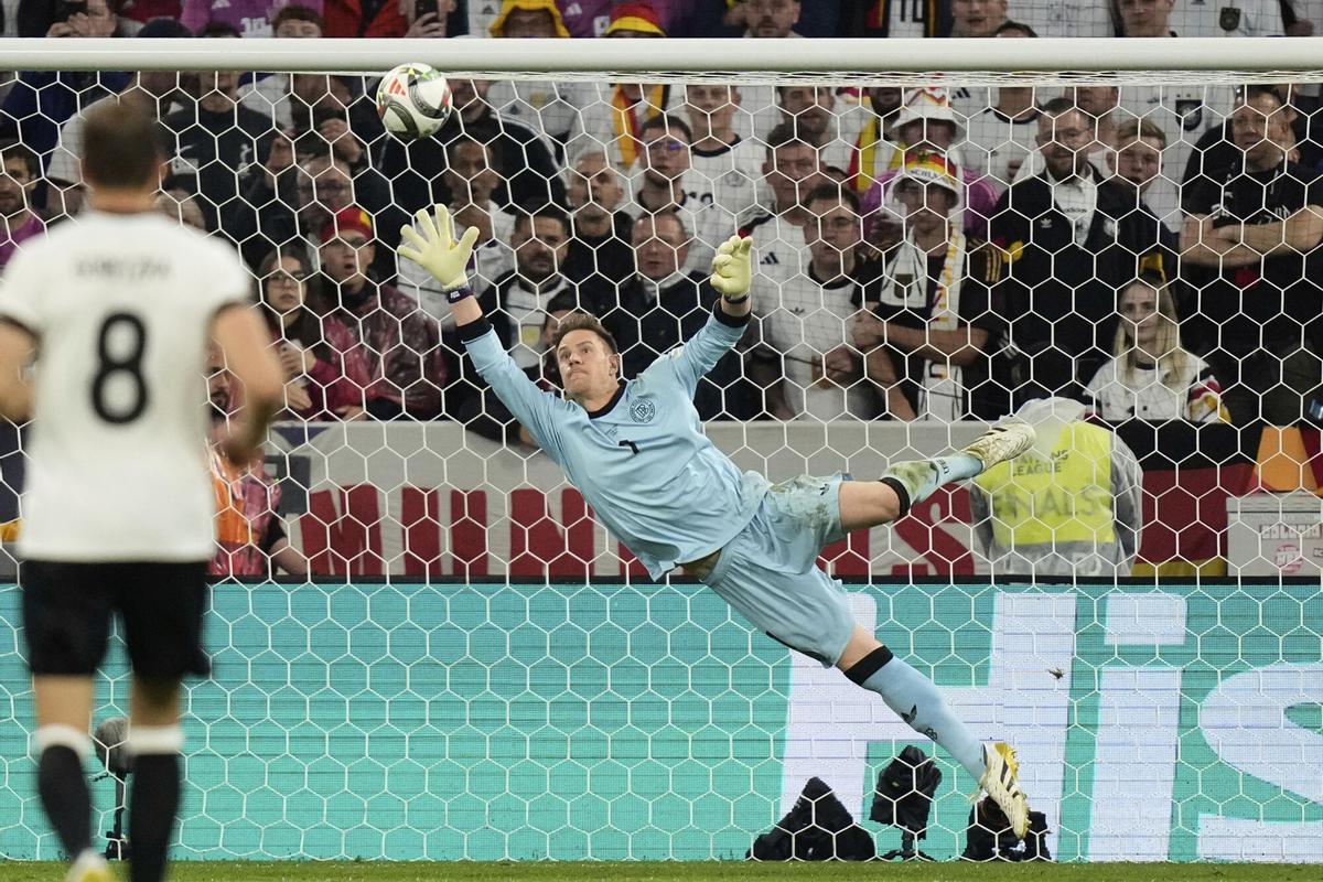 Ter Stegen defendió la portería alemana en la derrota ante Portugal
