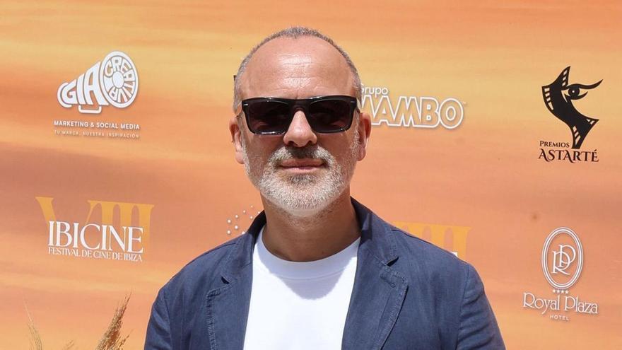 Javier Gutiérrez, a su llegada a la gala de clausura del Festival Ibicine.